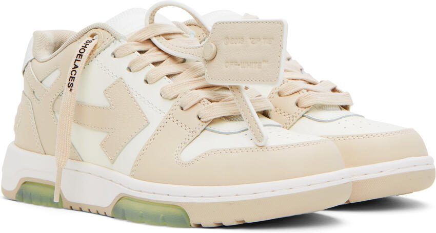 Off-White Beige  White Out Of Office Sneakers - Picture 2