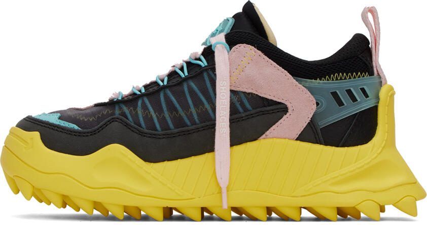 Off-White Black  Yellow Odsy 1000 Sneakers - Picture 3
