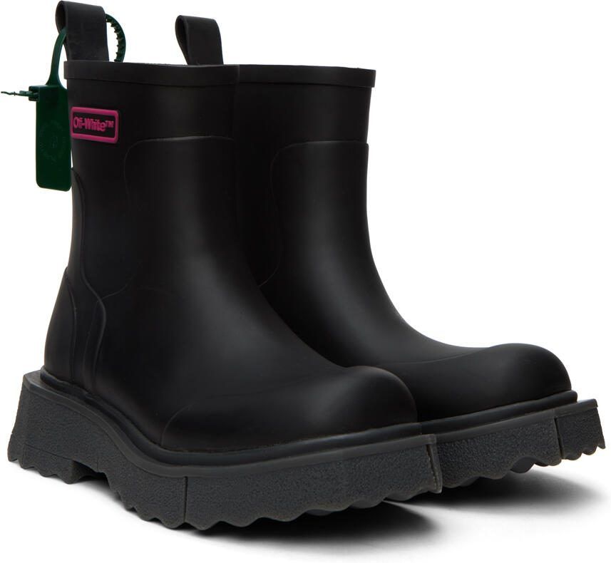 Off-White Black Logo Sponge Boots