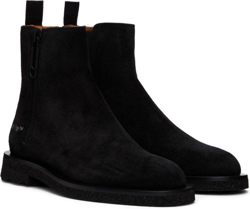 Off-White Black Spongesole Boots - Picture 2