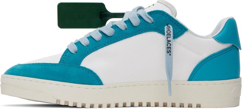 Off-White Blue  White 5.0 Sneakers - Picture 4
