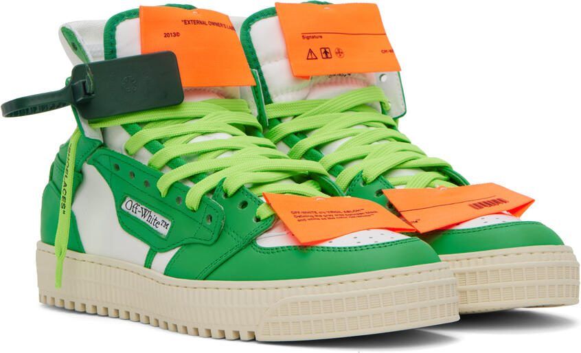 Off-White Green  White 3.0 Off Court Sneakers - Picture 3