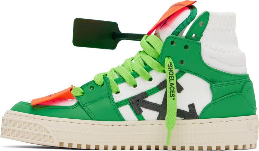 Off-White Green  White 3.0 Off Court Sneakers - Picture 3