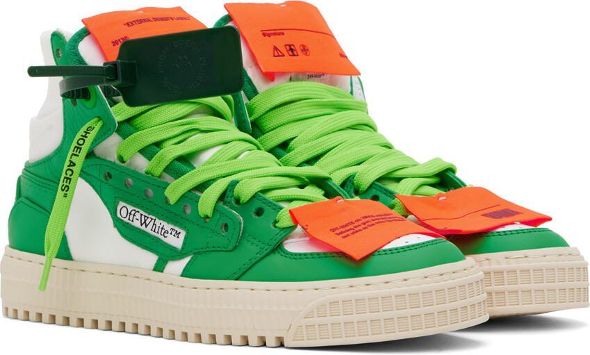 Off-White Green  White 3.0 Off Court Sneakers - Picture 2