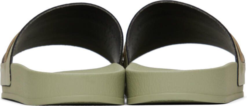 Off-White Green Industrial Belt Slides