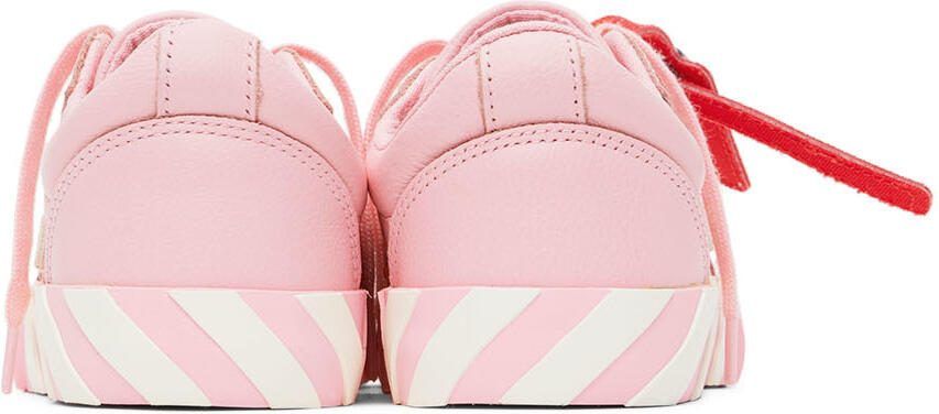 Off-White Kids Pink  White Vulcanized Sneakers - Picture 2