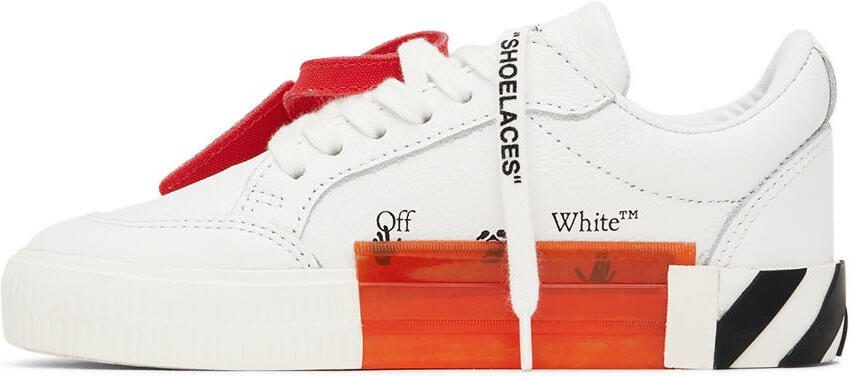 Off-White Kids White  Black Vulcanized Sneakers - Picture 3