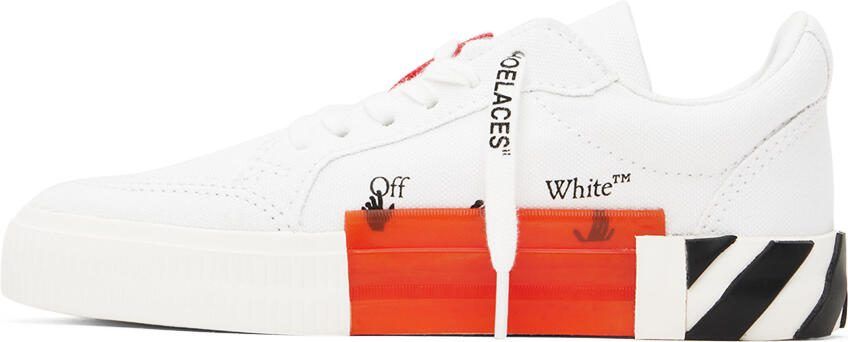 Off-White Kids White  Black Vulcanized Sneakers - Picture 3