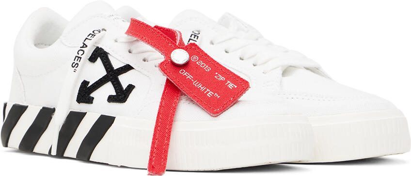 Off-White Kids White  Black Vulcanized Sneakers - Picture 2