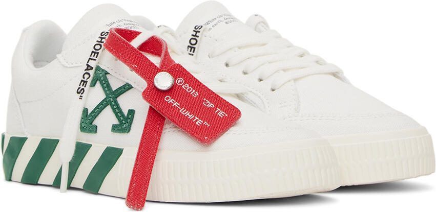 Off-White Kids White  Green Vulcanized Sneakers - Picture 2