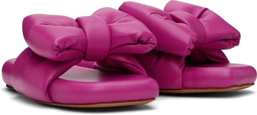 Off-White Pink Bow Padded Slides