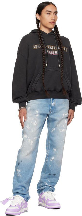Off-White Purple  White Out Of Office Sneakers - Picture 4