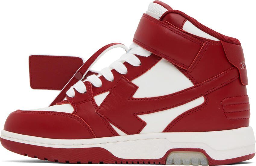 Off-White Red  White Out Of Office Sneakers - Picture 2