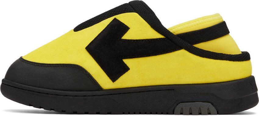 Off-White Yellow  Black Out Of Office Mules - Picture 3