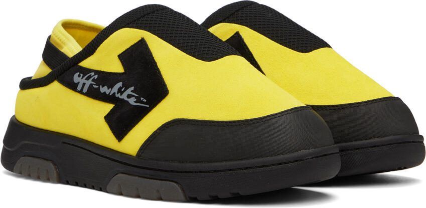 Off-White Yellow  Black Out Of Office Mules - Picture 2