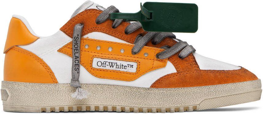 Off-White Orange  White 5.0 Sneakers - Picture 5