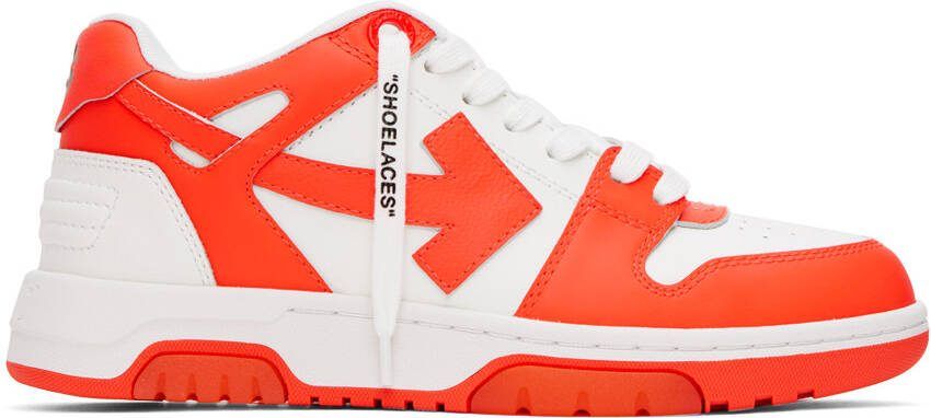 Off-White Orange  White Out Of Office Sneakers - Picture 5