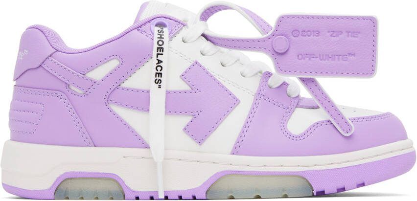 Off-White Purple  White Out Of Office Sneakers - Picture 5