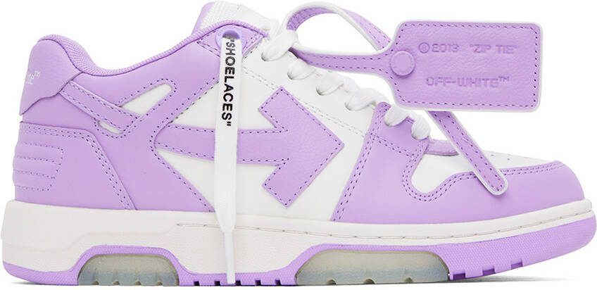 Off-White Purple  White Out Of Office Sneakers - Picture 5