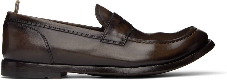 Officine Creative Brown Anatomia 071 Loafers - Picture 5