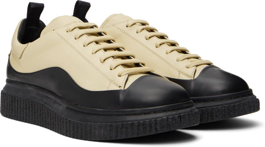 Officine Creative Beige  Black Krace Sneakers - Picture 2