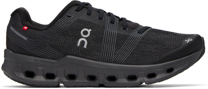 On Black  Gray Cloudgo Sneakers - Picture 5