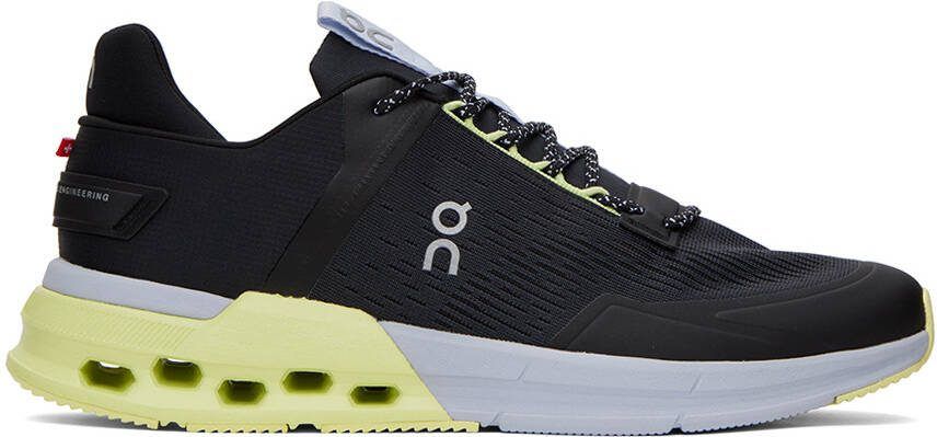 On Black Cloudnova Flux Sneakers - Picture 4