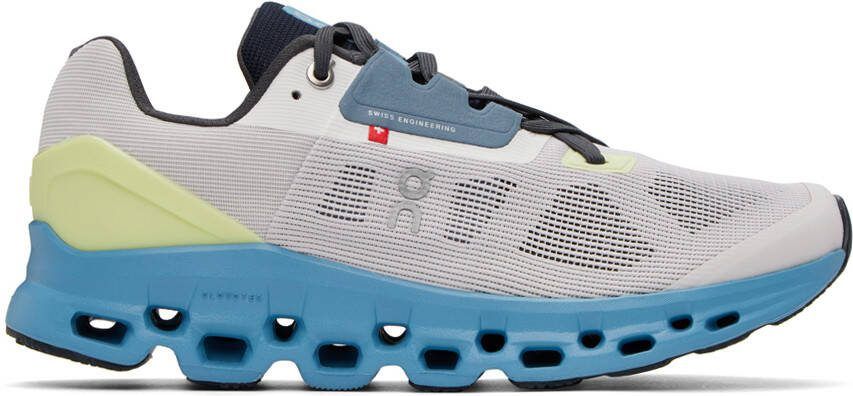 On Gray  Blue Cloudstratus Sneakers