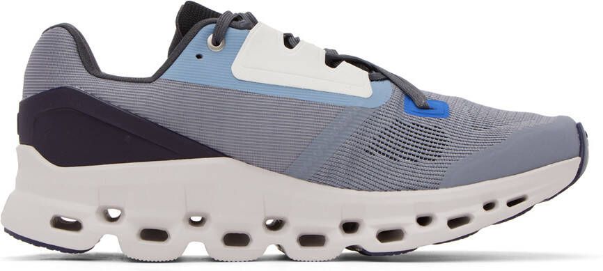 On Gray  Blue Cloudstratus Sneakers