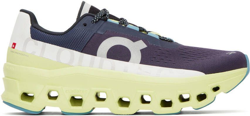 On Gray  Yellow Cloudm ster Sneakers