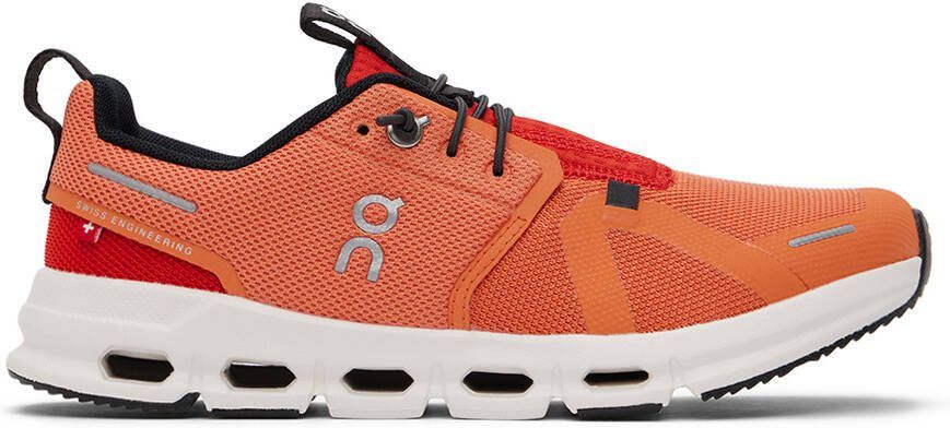 On Kids Orange Cloud Sky Big Kids Sneakers - Picture 2