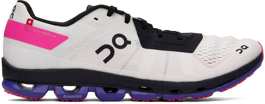 On Off-White  Indigo Cloudflash Sneakers - Picture 5