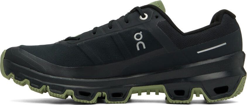 On Black  Green Cloudventure 3.0 Sneakers - Picture 3