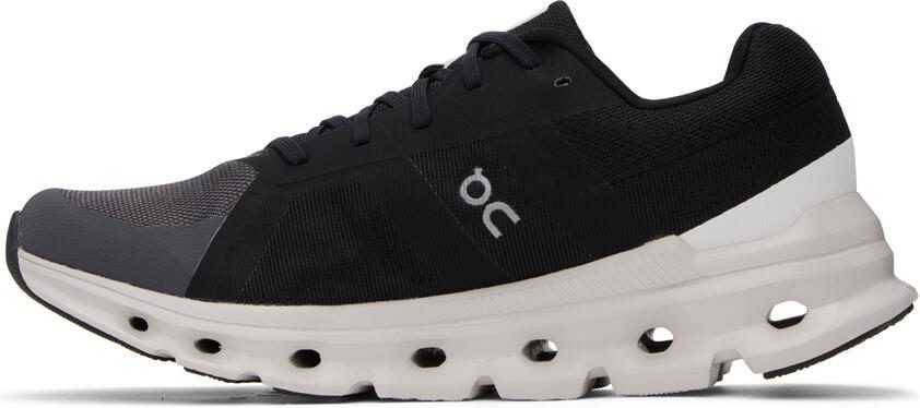On Gray  Black Cloudrunner Sneakers - Picture 3