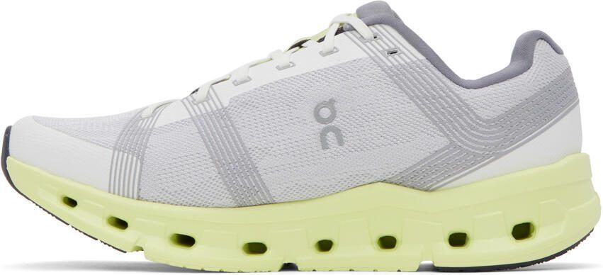 On Gray  Yellow Cloudgo Sneakers - Picture 3