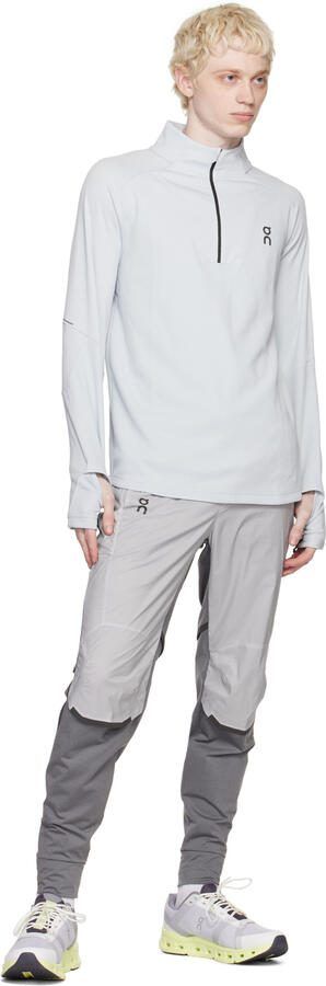 On Gray  Yellow Cloudgo Sneakers - Picture 4