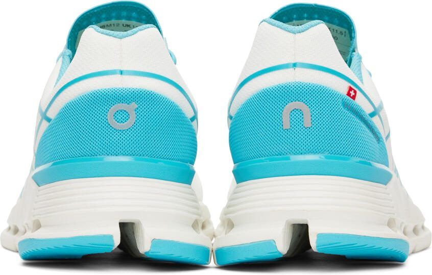 On White  Blue Cloudnova Z5 Sneakers