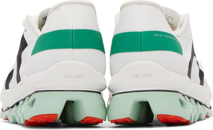 On White  Green Cloudboom Echo Sneakers