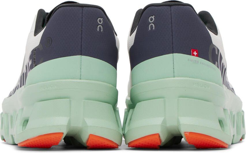 On White  Green Cloudm ster Sneakers
