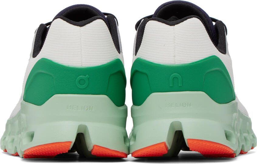 On White  Green Cloudstratus Sneakers