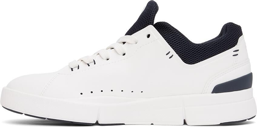 On White  Navy 'The Roger' Advantage Sneakers - Picture 4