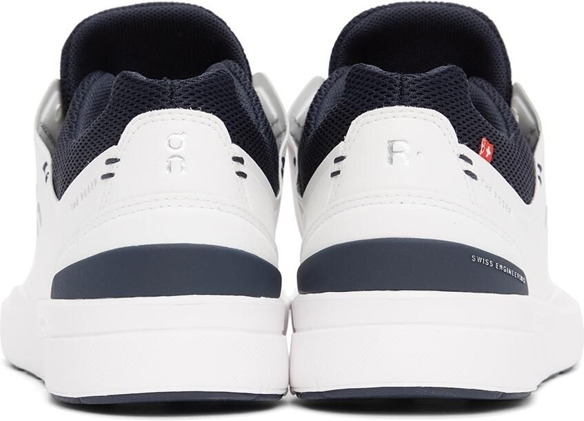 On White  Navy 'The Roger' Advantage Sneakers - Picture 2