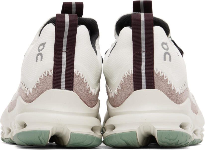 On White  Purple Cloudaway Sneakers