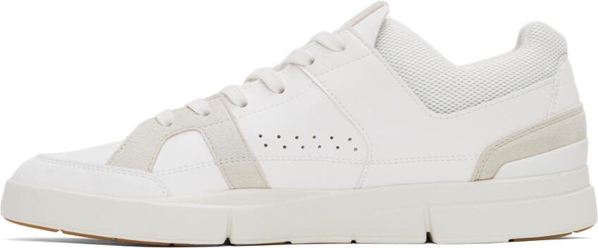 On White Vegan Leather 'The Roger Clubhouse' Sneakers - Picture 4