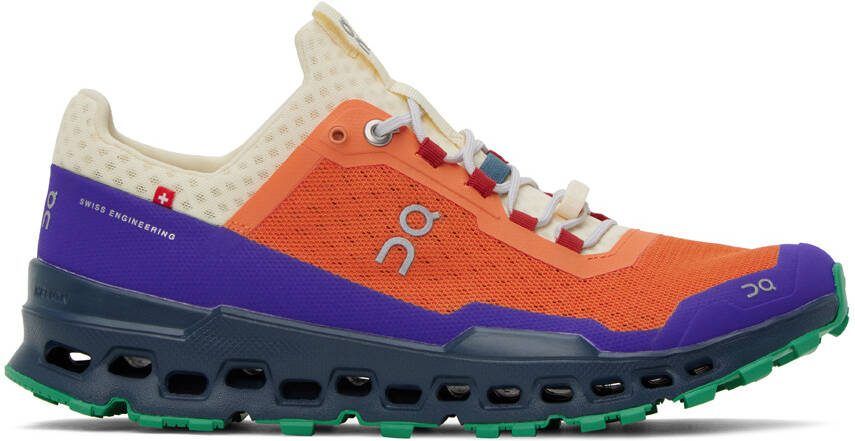 On Orange  Navy Cloudultra Sneakers - Picture 4
