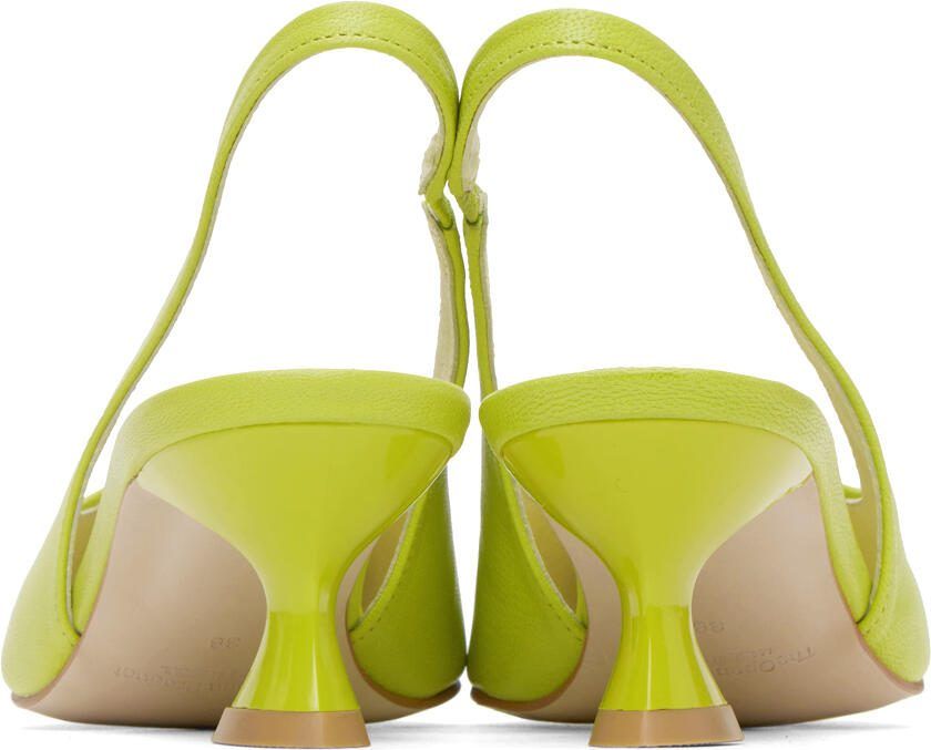 TheOpen Product Green Slingback Heels