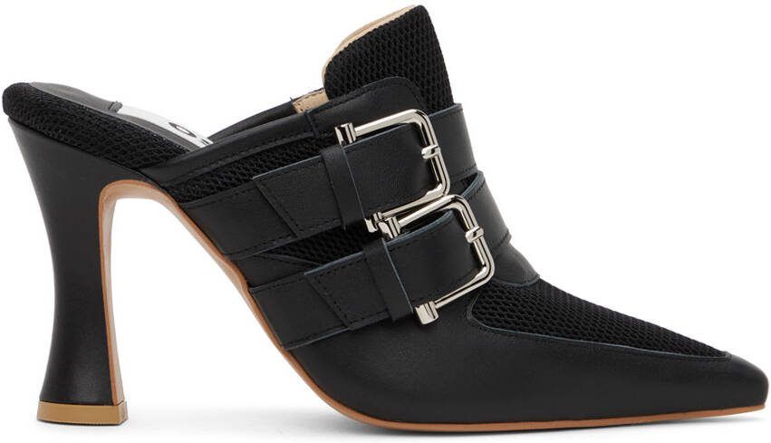 OSOI Black Needle Brocle Heels - Picture 5