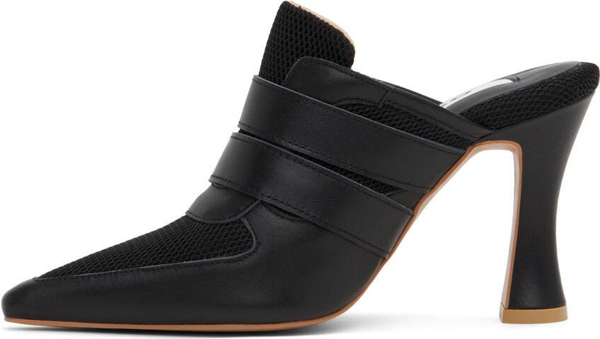 OSOI Black Needle Brocle Heels - Picture 3
