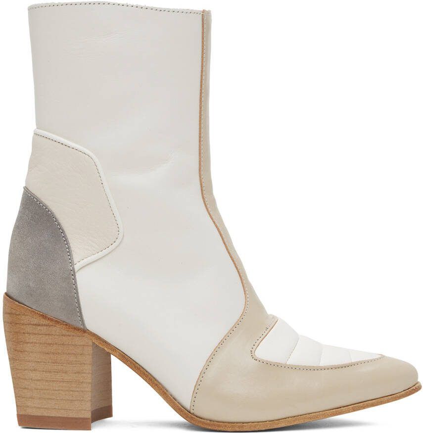 Our Legacy Off-White Saber Boots - Picture 5