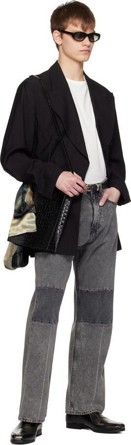 Our Legacy Black  Silver Cab Slippers - Picture 5